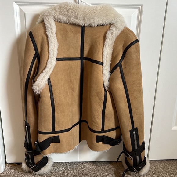 NWT Veronica Beard Windsor shearling jacket - Picture 5 of 11